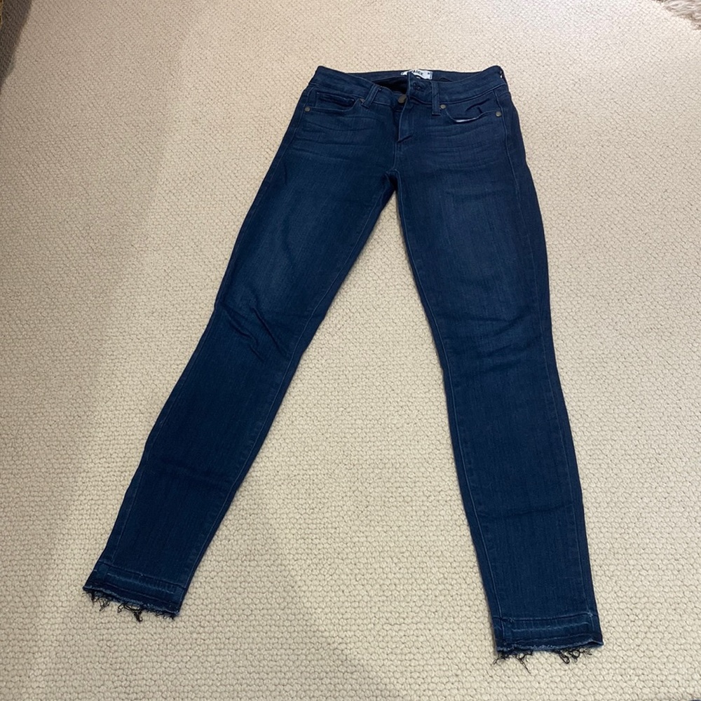 PAIGE jeans size 25 dark blue wash skinny fit